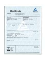 TÜV E50 WA SEMI S2 Certificate
